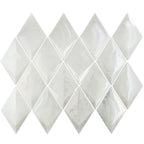 Prism Pearl Beveled Diamond Glass Mosaic Tile