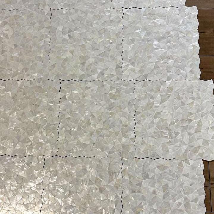 White Illusion Mother Of Pearl Mosaic Tile | Tile Club