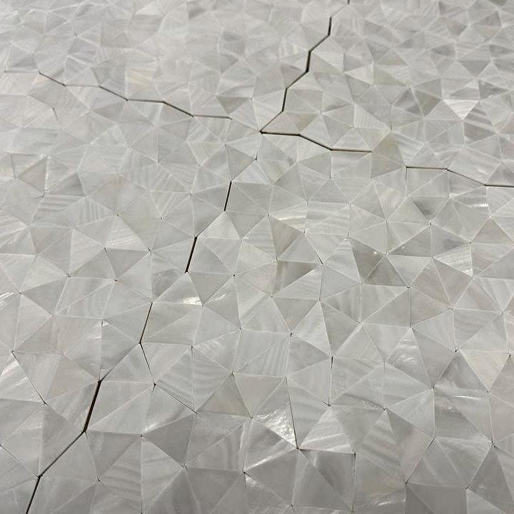 White Illusion Mother Of Pearl Mosaic Tile