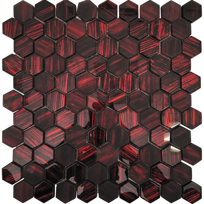 RED HEXAGON TILE