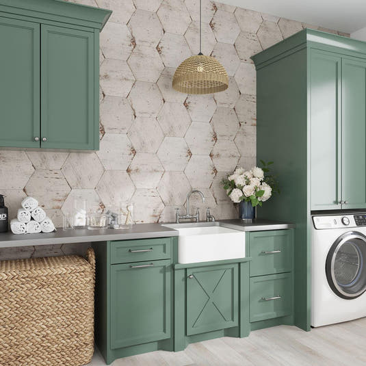 Retro Blanco Hex Whitewashed Porcelain Tile | Tile Club