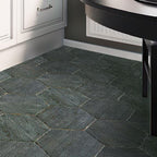 Kitchen Corner with Retro Cendra Hex Floor