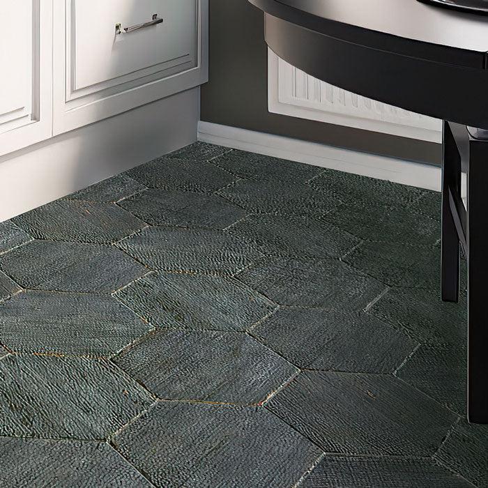 Kitchen Corner with Retro Cendra Hex Floor