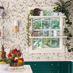 Recycled Glass Herringbone Mosaic In Calacatta Marble Color Backsplash on HGTV