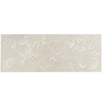 Rowena Impasto Cream Mural Ceramic Tile 18x48 | Tile Club