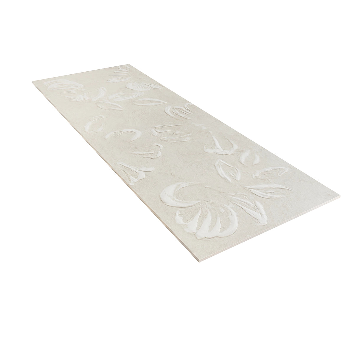 Rowena Impasto Cream Mural Ceramic Tile 18x48 | Tile Club