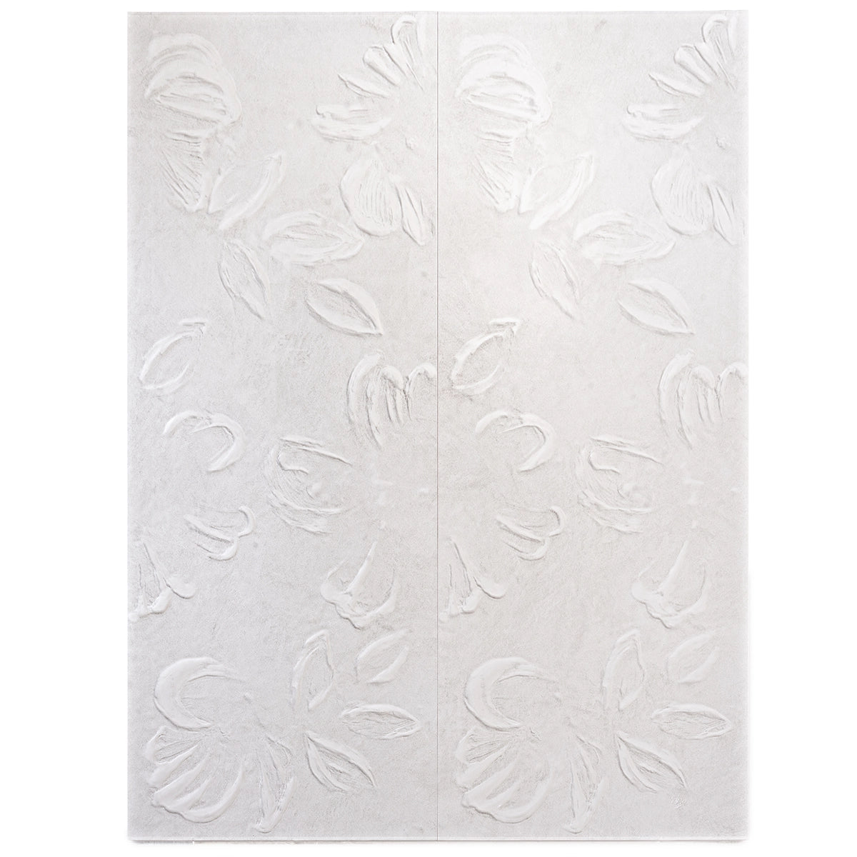 Rowena Impasto Gray Mural Ceramic Tile 18x48 | Tile Club