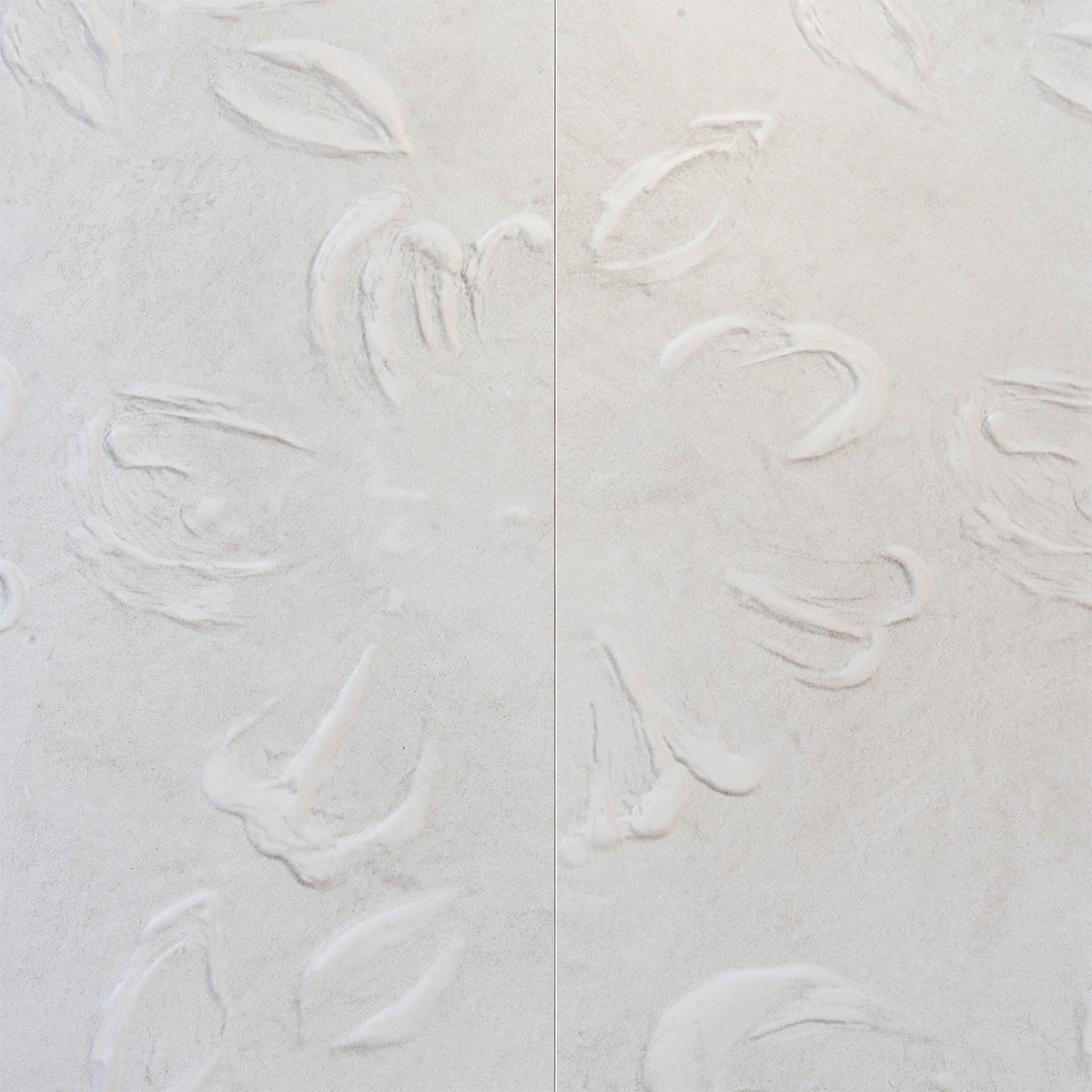 Rowena Impasto Gray Mural Ceramic Tile 18x48 | Tile Club
