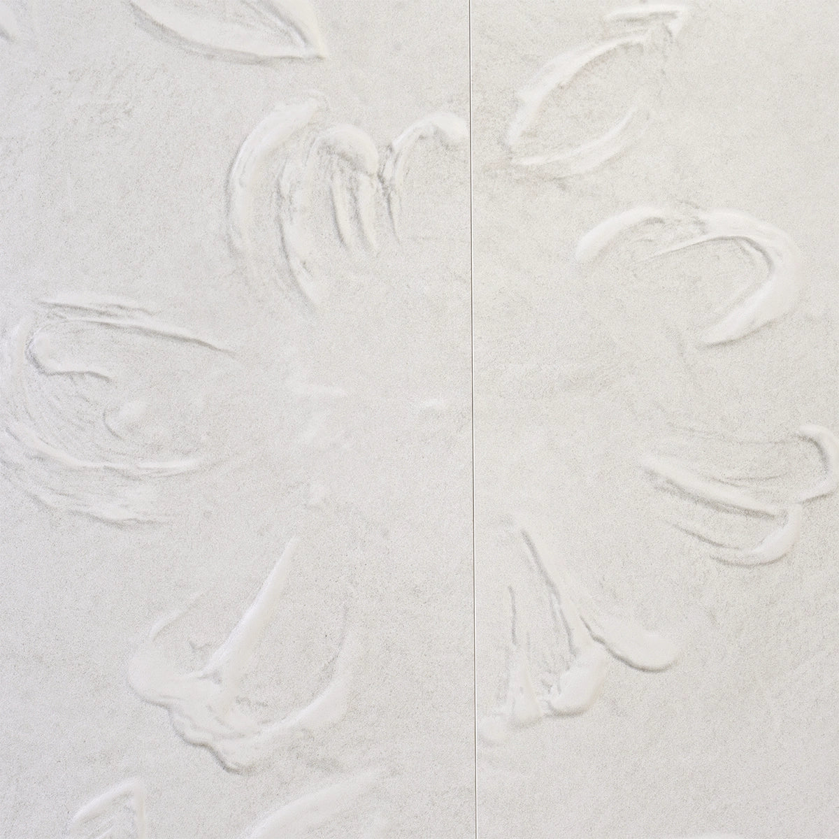 Rowena Impasto Gray Mural Ceramic Tile 18x48 | Tile Club