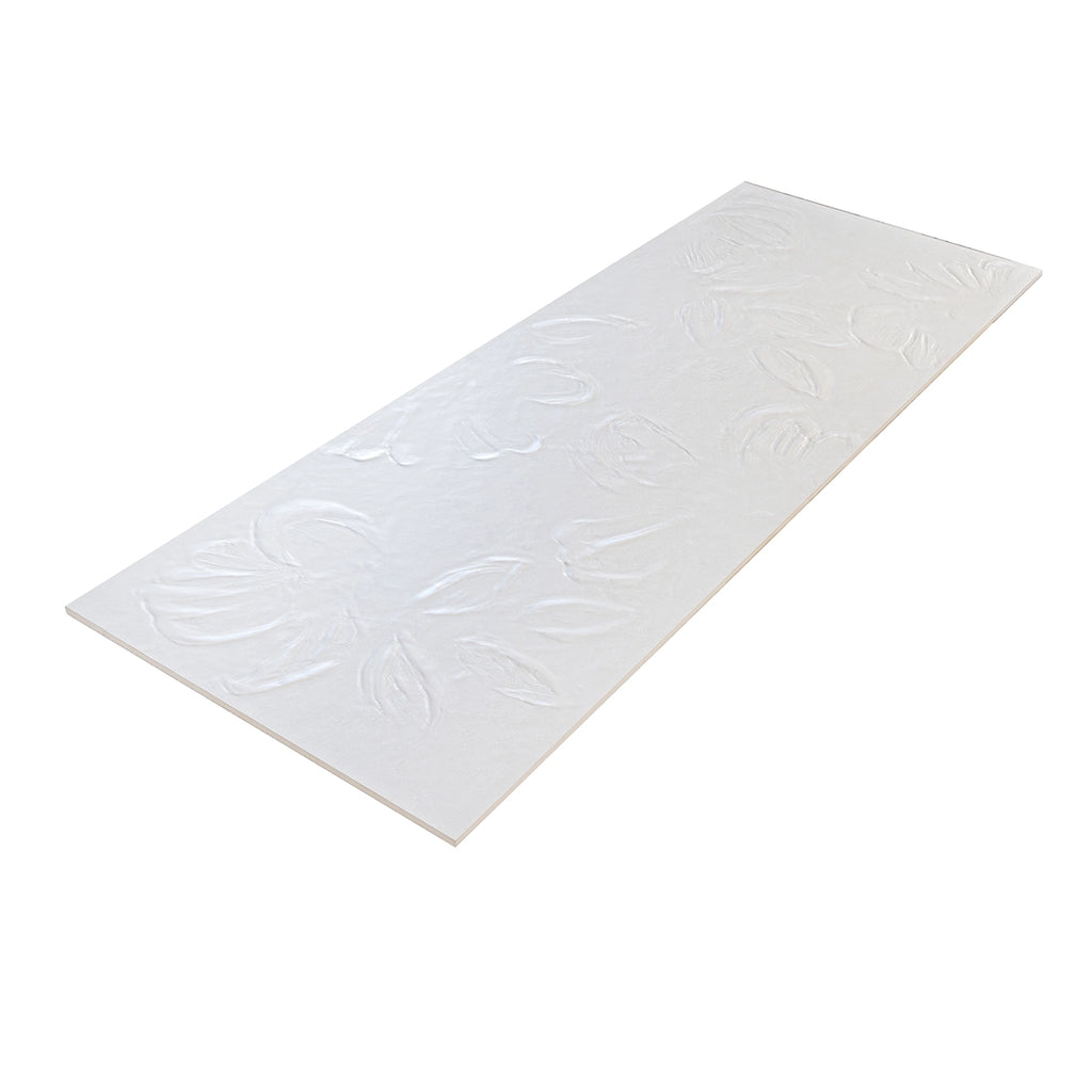 Rowena Impasto Gray Mural Ceramic Tile 18x48 | Tile Club