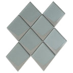 Sage Frost Diamond Glass Mosaic Tile | Tile Club