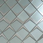 Sage Frost Diamond Glass Mosaic Tile | Tile Club