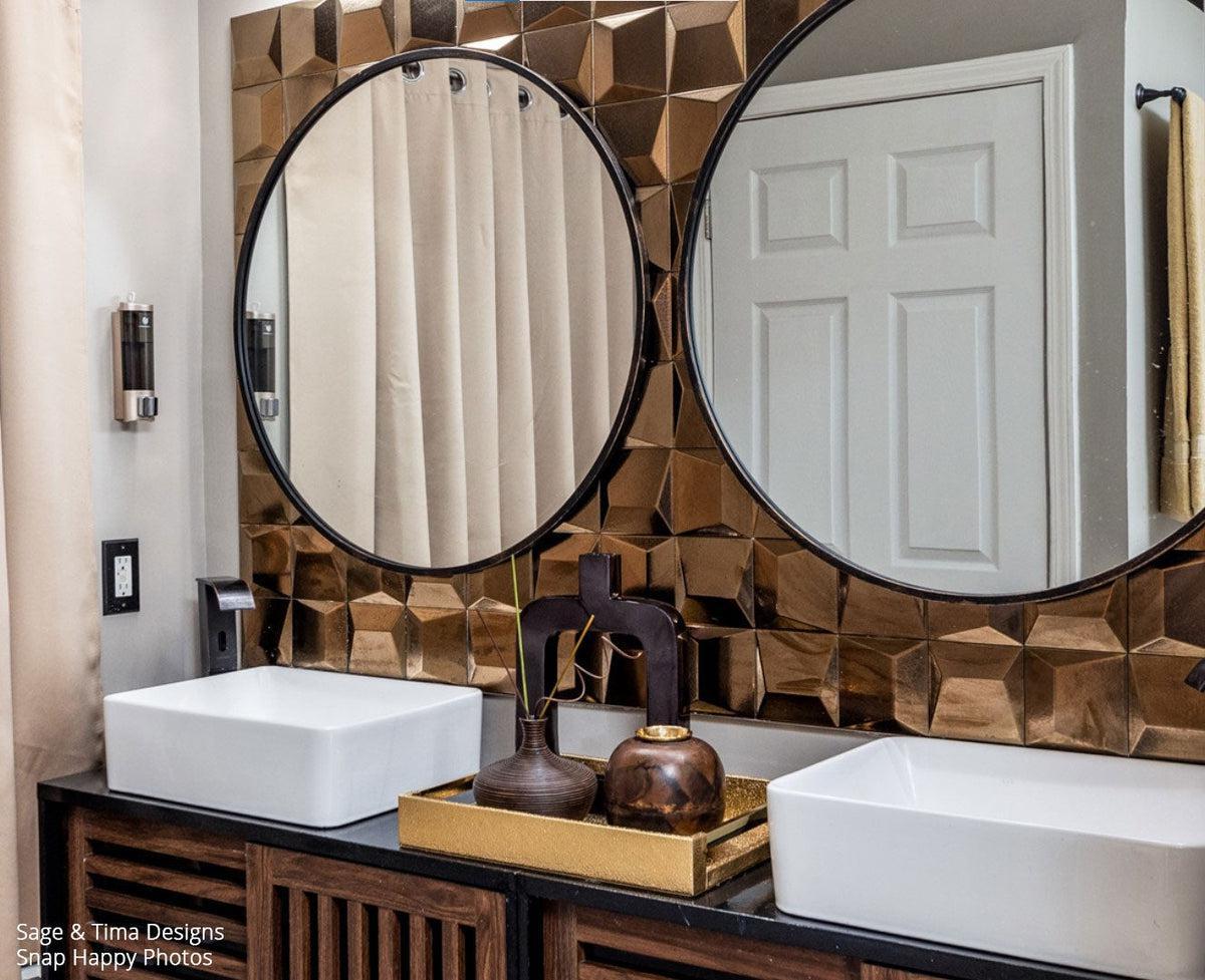 Ionic Decor Code Copper 3D Porcelain Tile | Tile Club