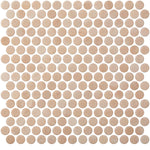 Sagrada Recycled Glass Clay Penny Round Tile | Tile Club