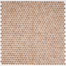 Sagrada Recycled Glass Clay Penny Round Tile | Tile Club
