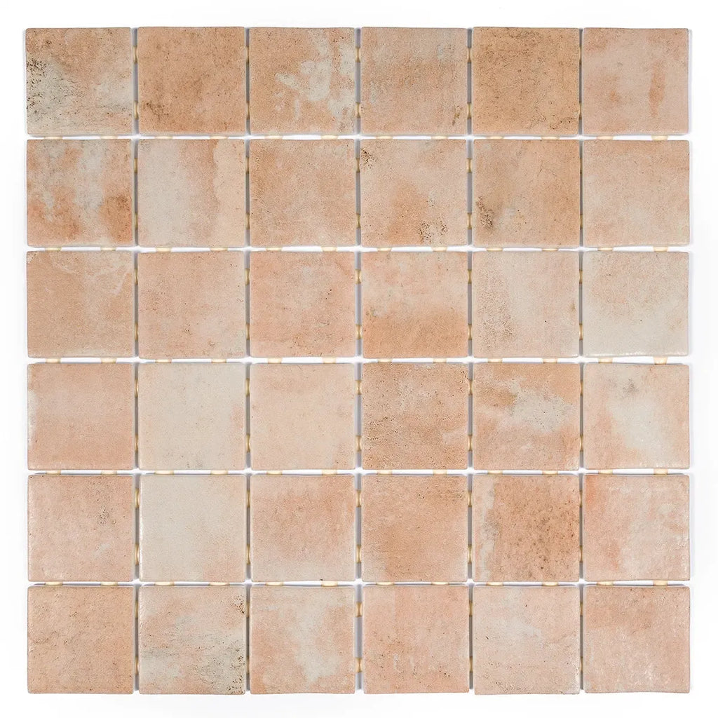 Sagrada Recycled Glass Clay Square Mosaic Tile | Tile Club