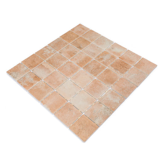 Sagrada Recycled Glass Clay Square Mosaic Tile | Tile Club