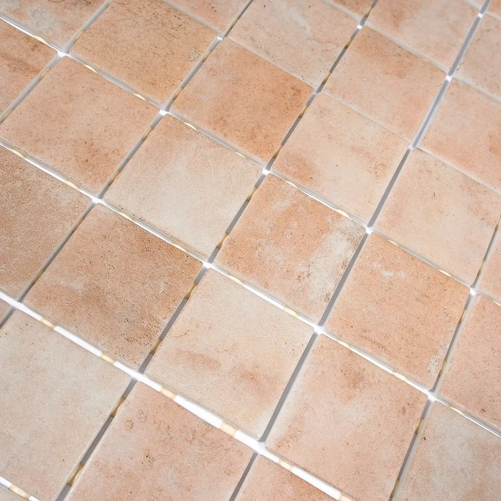Sagrada Recycled Glass Clay Square Mosaic Tile | Tile Club