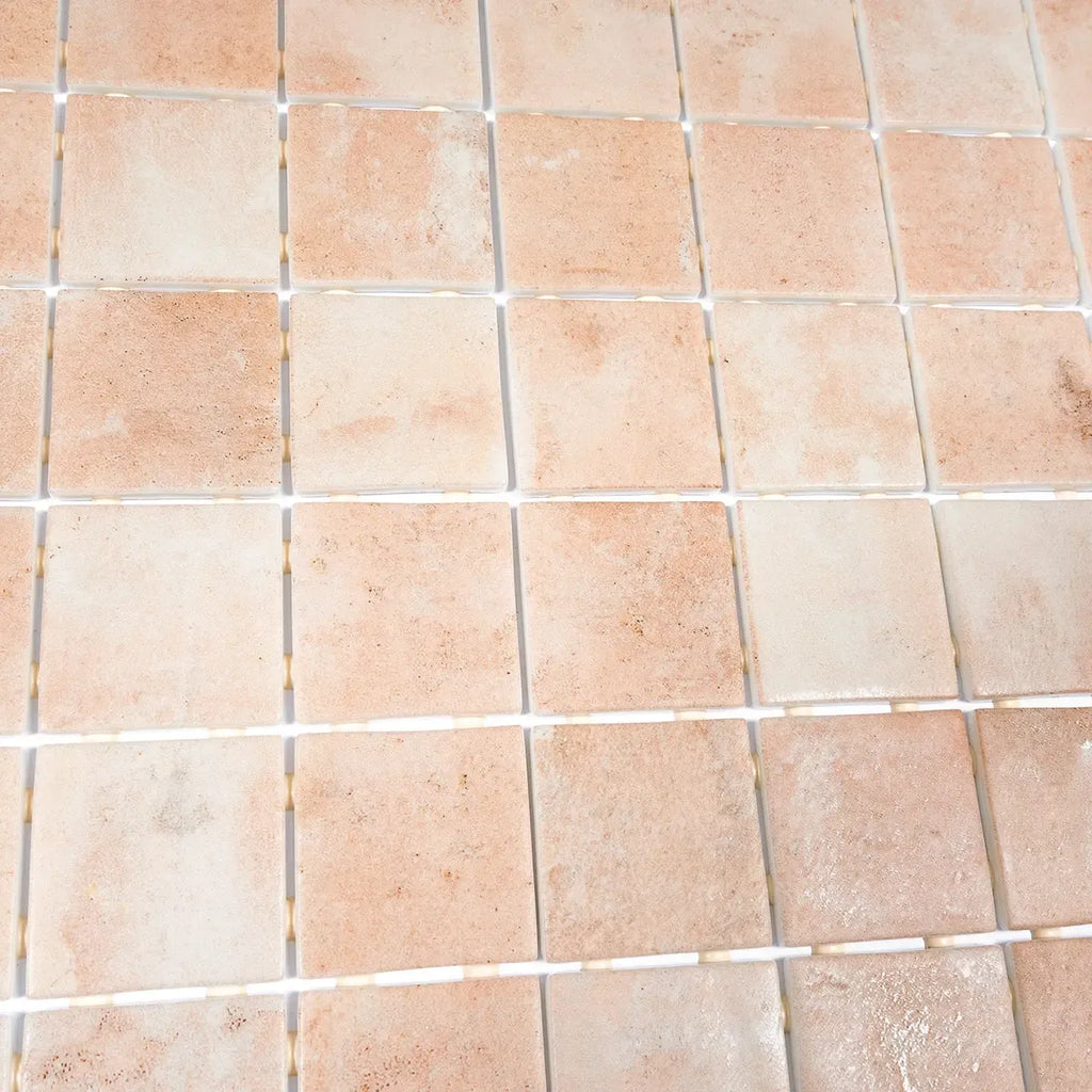 Sagrada Recycled Glass Clay Square Mosaic Tile | Tile Club