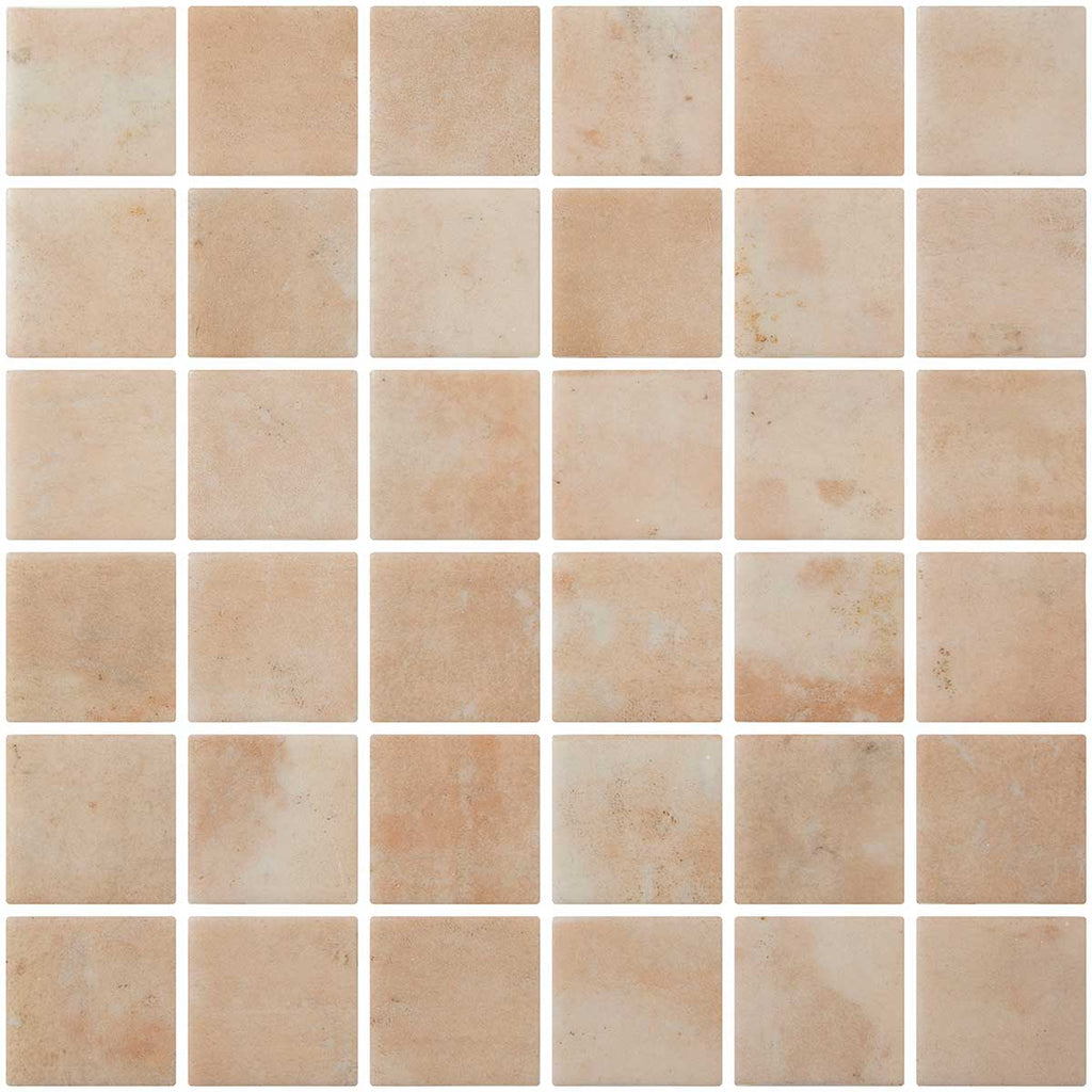 Sagrada Recycled Glass Clay Square Mosaic Tile | Tile Club