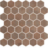 Sagrada Recycled Glass Copper Hexagon Mosaic Tile
