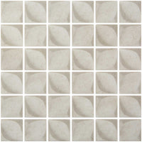 Sagrada Recycled Glass Flor Beige Mosaic Tile