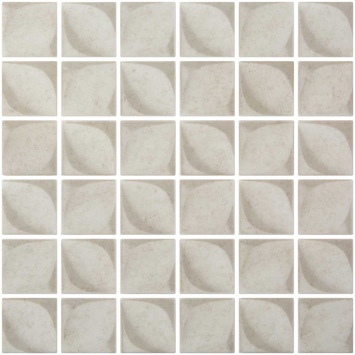 Sagrada Recycled Glass Flor Beige Mosaic Tile | Tile Club
