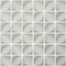 Sagrada Recycled Glass Flor White Mosaic Tile | Tile Club