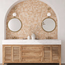 Sagrada Recycled Glass Clay Square Mosaic Tile | Tile Club