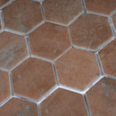 Sagrada Recycled Glass Copper Hexagon Mosaic Tile | Tile Club
