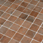 Sagrada Recycled Glass Copper Square Mosaic Tile | Tile Club