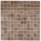Sagrada Recycled Glass Copper Square Mosaic Tile | Tile Club