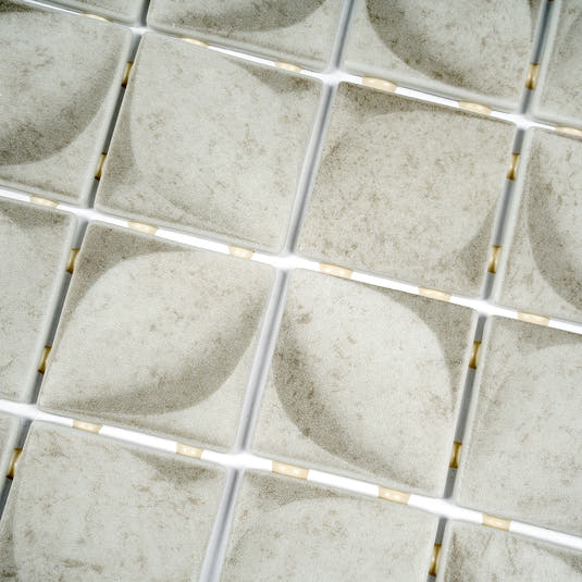 Sagrada Recycled Glass Flor Beige Mosaic Tile | Tile Club