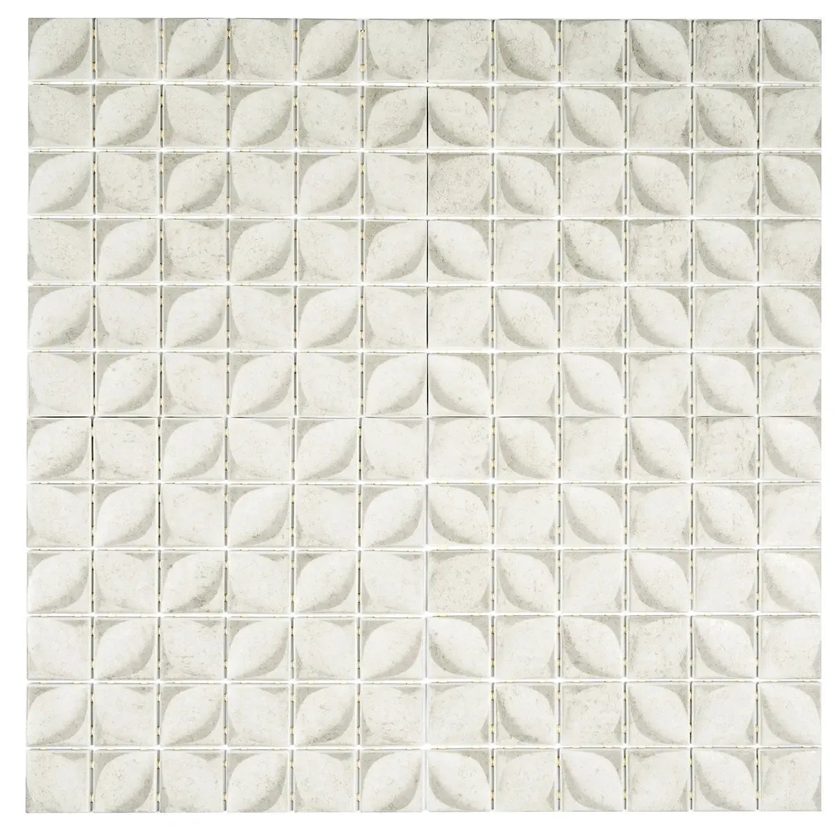 Sagrada Recycled Glass Flor Beige Mosaic Tile | Tile Club