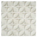 Sagrada Recycled Glass Flor Beige Mosaic Tile | Tile Club