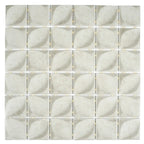 Sagrada Recycled Glass Flor Beige Mosaic Tile | Tile Club