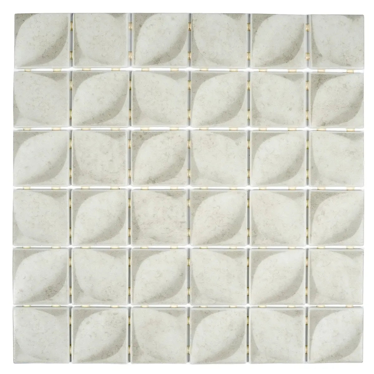 Sagrada Recycled Glass Flor Beige Mosaic Tile | Tile Club