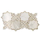 Salma Calacatta Gold Marble and Stained Glass Mosaic Tile | Tile Club