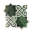Salma Emerald Stained Glass and Dolomite Mosaic Tile | Tile Club