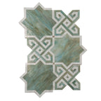 Salma Moss Stained Glass and Dolomite Mosaic Tile | Tile Club