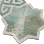 Salma Moss Stained Glass and Dolomite Mosaic Tile | Tile Club
