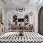 San Clemente Black Star 8.78 x 8.78 Porcelain Tile | Tile Club