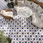 San Clemente Blue Star 8.78 x 8.78 Porcelain Tile | Tile Club
