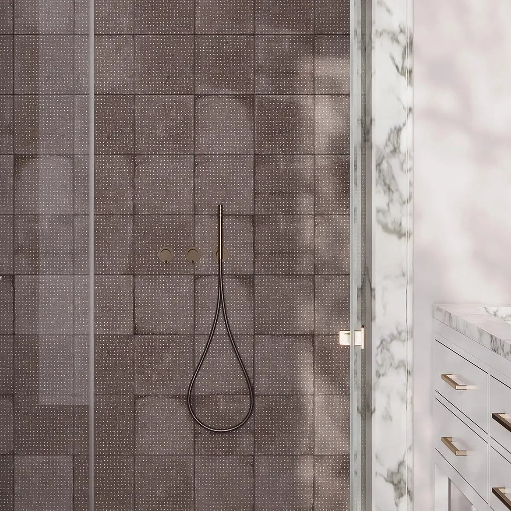 San Clemente Coffee Dots 8.78 x 8.78 Porcelain Tile | Tile Club