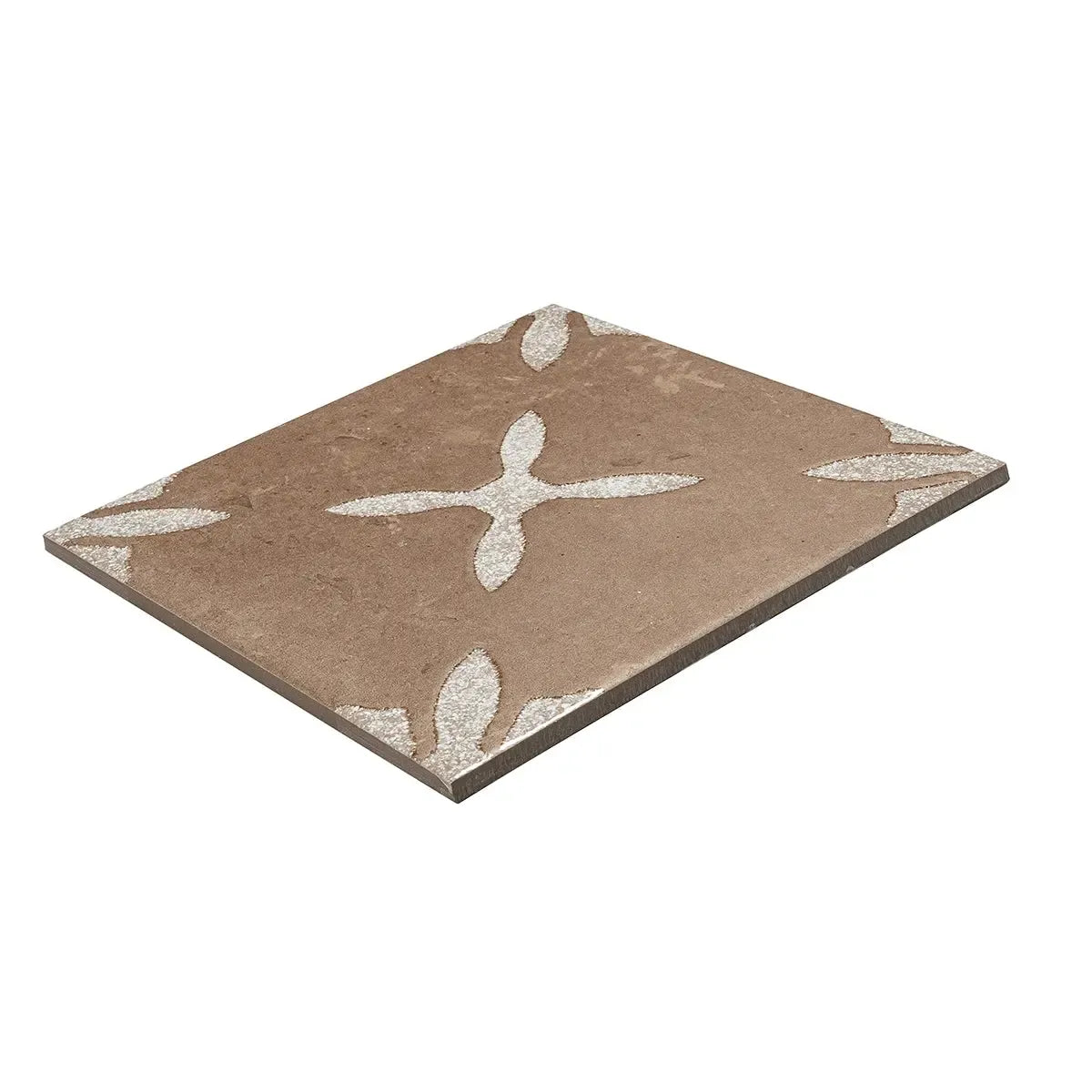 San Clemente Coffee Flower 8.78 x 8.78 Porcelain Tile | Tile Club