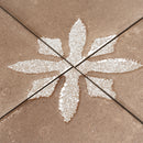 San Clemente Coffee Flower 8.78 x 8.78 Porcelain Tile | Tile Club