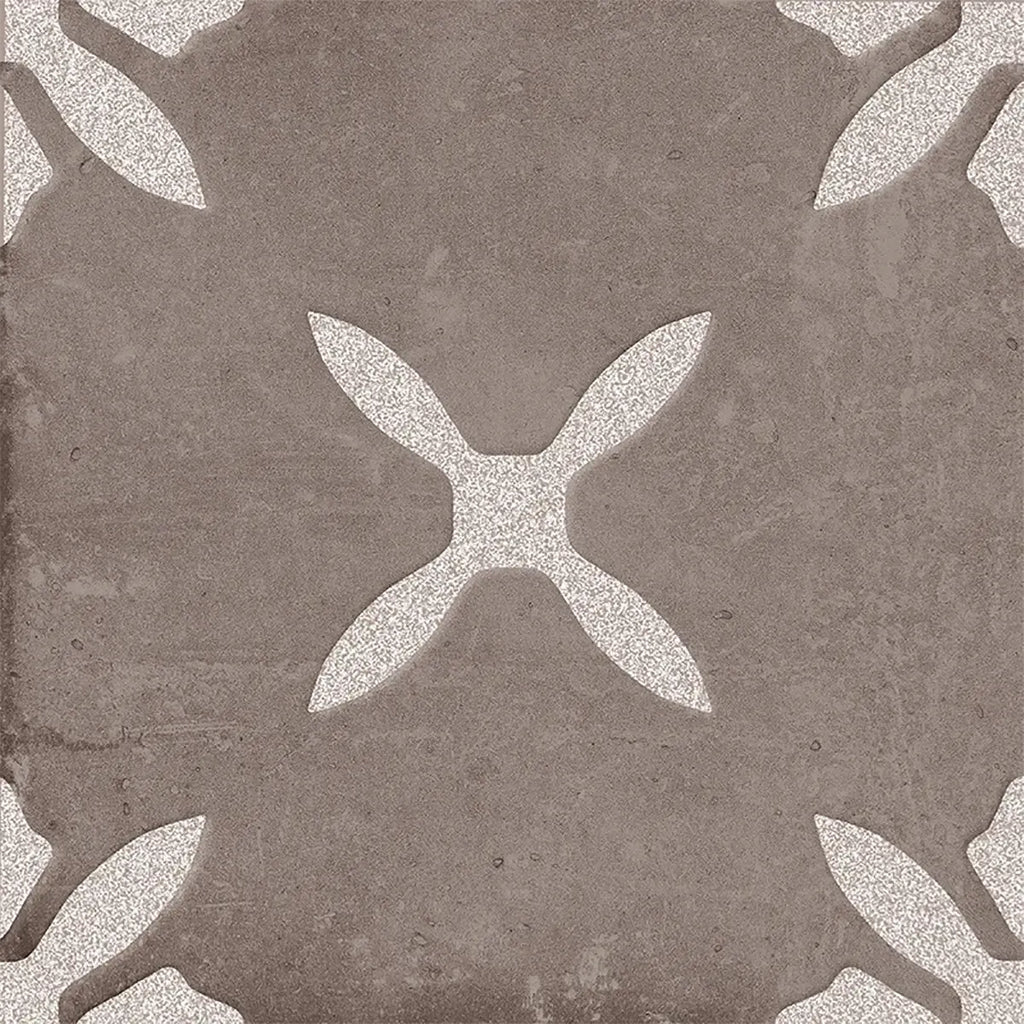 San Clemente Coffee Flower 8.78 x 8.78 Porcelain Tile | Tile Club