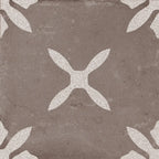 San Clemente Coffee Flower 8.78 x 8.78 Porcelain Tile | Tile Club