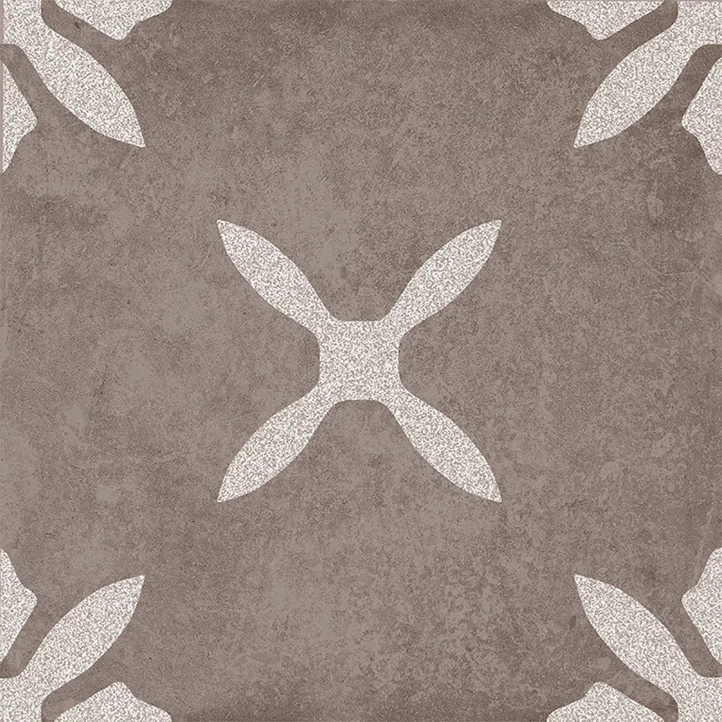 San Clemente Coffee Flower 8.78 x 8.78 Porcelain Tile | Tile Club
