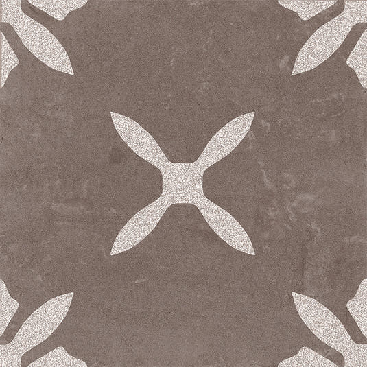 San Clemente Coffee Flower 8.78 x 8.78 Porcelain Tile | Tile Club